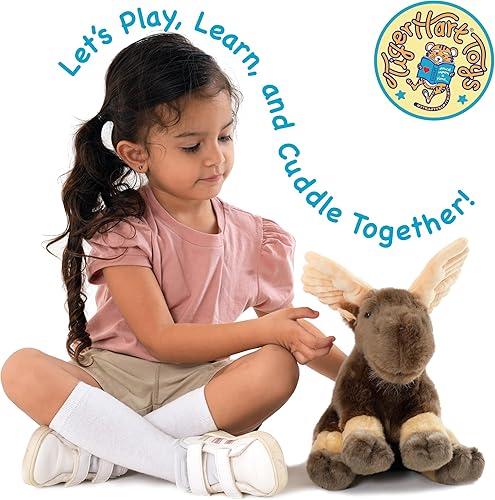 Miniatura 6 de Tiger Tale Toys - Peluche de peluche de peluche de aspecto realista de 102in incluye cuernos