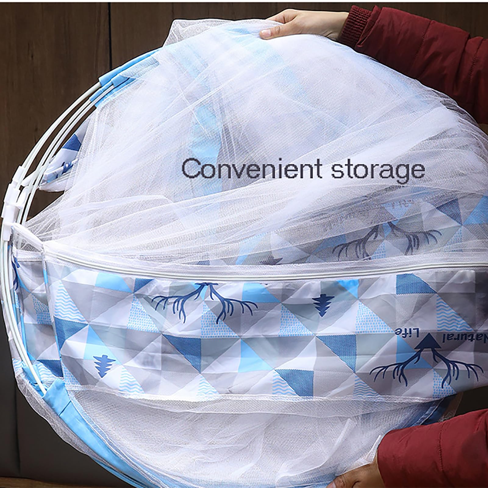 Moustiquaire Lit Camping Double Portable Voyage Maison Anti Moustique Tente Pliable Adulte Fond Sommeil,D,150 * 200cm