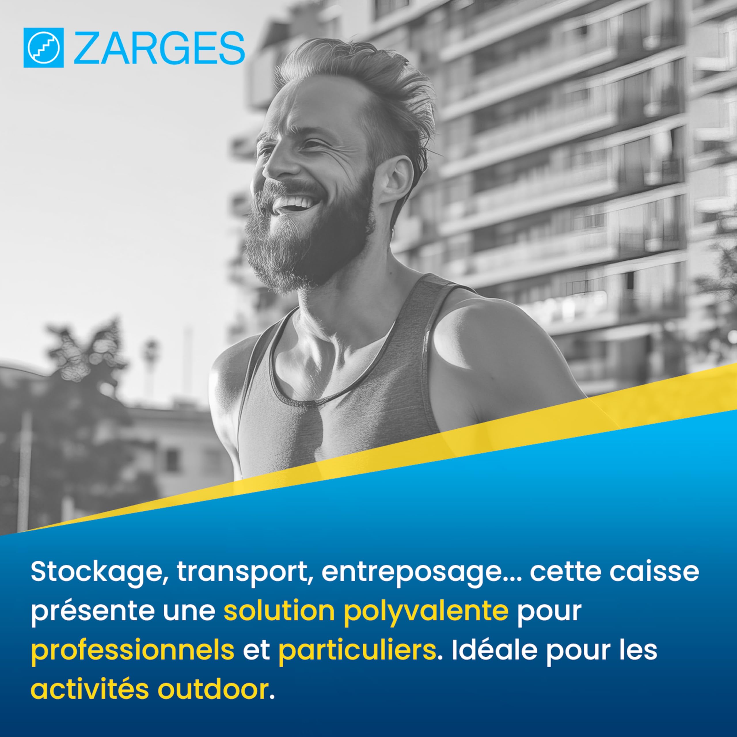 ZARGES Caisse Aluminium Eurobox 1200x800x510 mm Aluminium Naturel Poignées Transport Étanche Durable