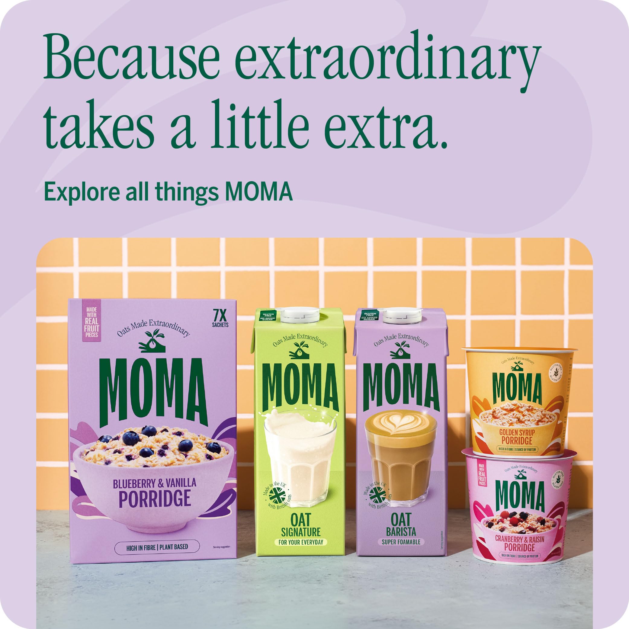 MOMA Barista Edition Lait d'avoine | 6 x 1 L | 100% végétal végétalien | Fabriqué avec toute l'avoine pour ajouter des fibres et une saveur délicieuse | Sans sucre ajouté | Boisson d'avoine