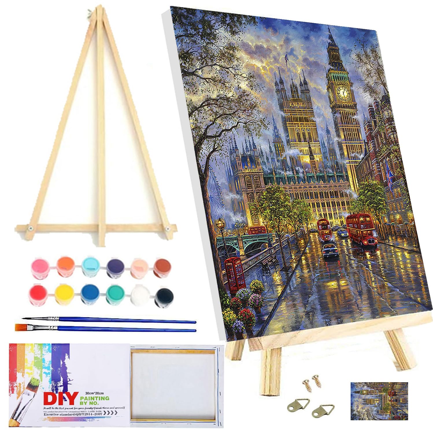 風景画 油彩画 金色フレーム 約40cm x 50cmアクリル 風景画 油彩画 金色