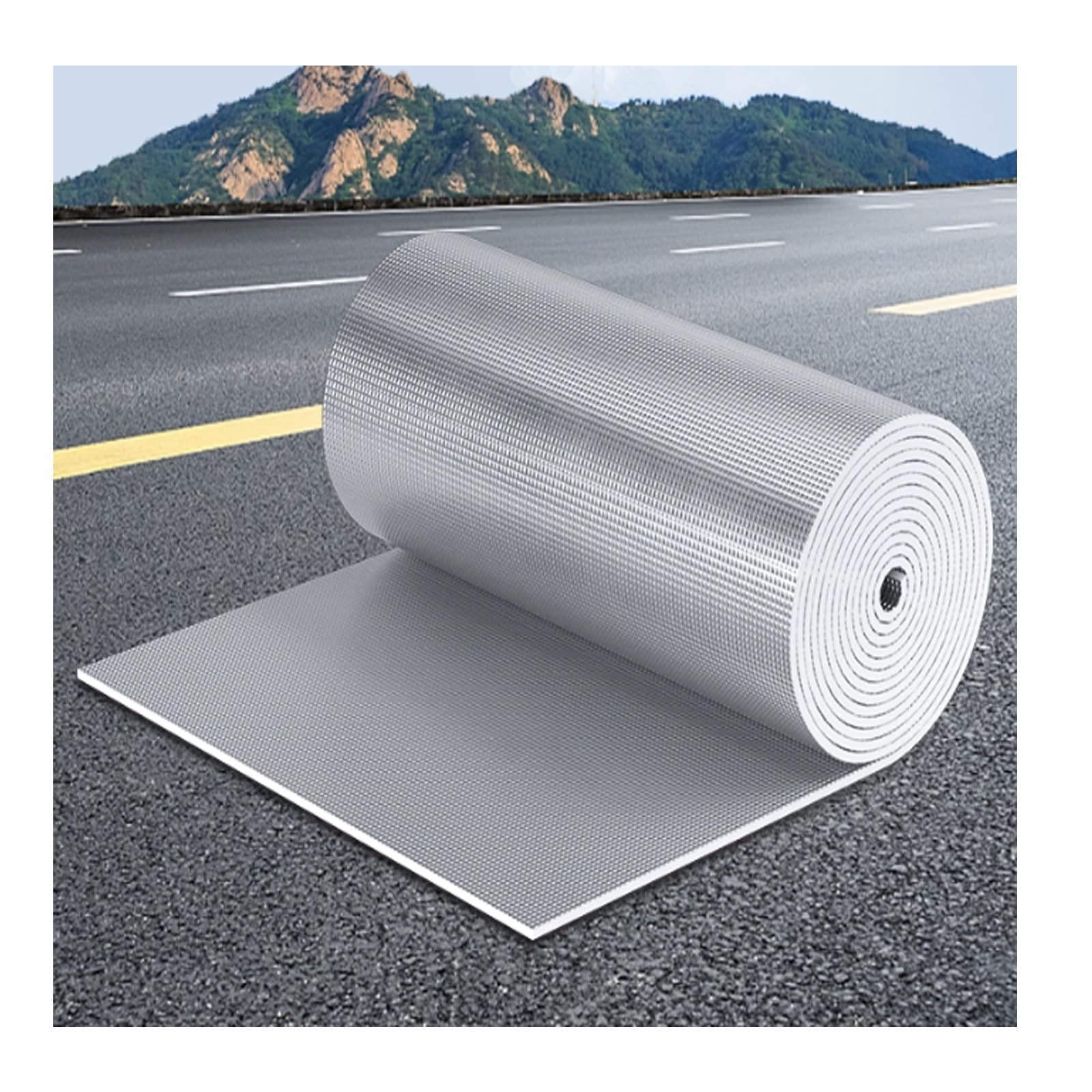Pannelli Riflettenti Termosifoni Rotolo Foglio , Scudo A Bolle In Foglio Di Alluminio, Pellicola Isolante Termica Per Tetto , For Finestre, Camper(400cm/157.5in,2cm/0.79in)