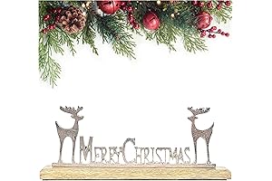 Silver Christmas Reindeer Tabletop Decor for Under $10