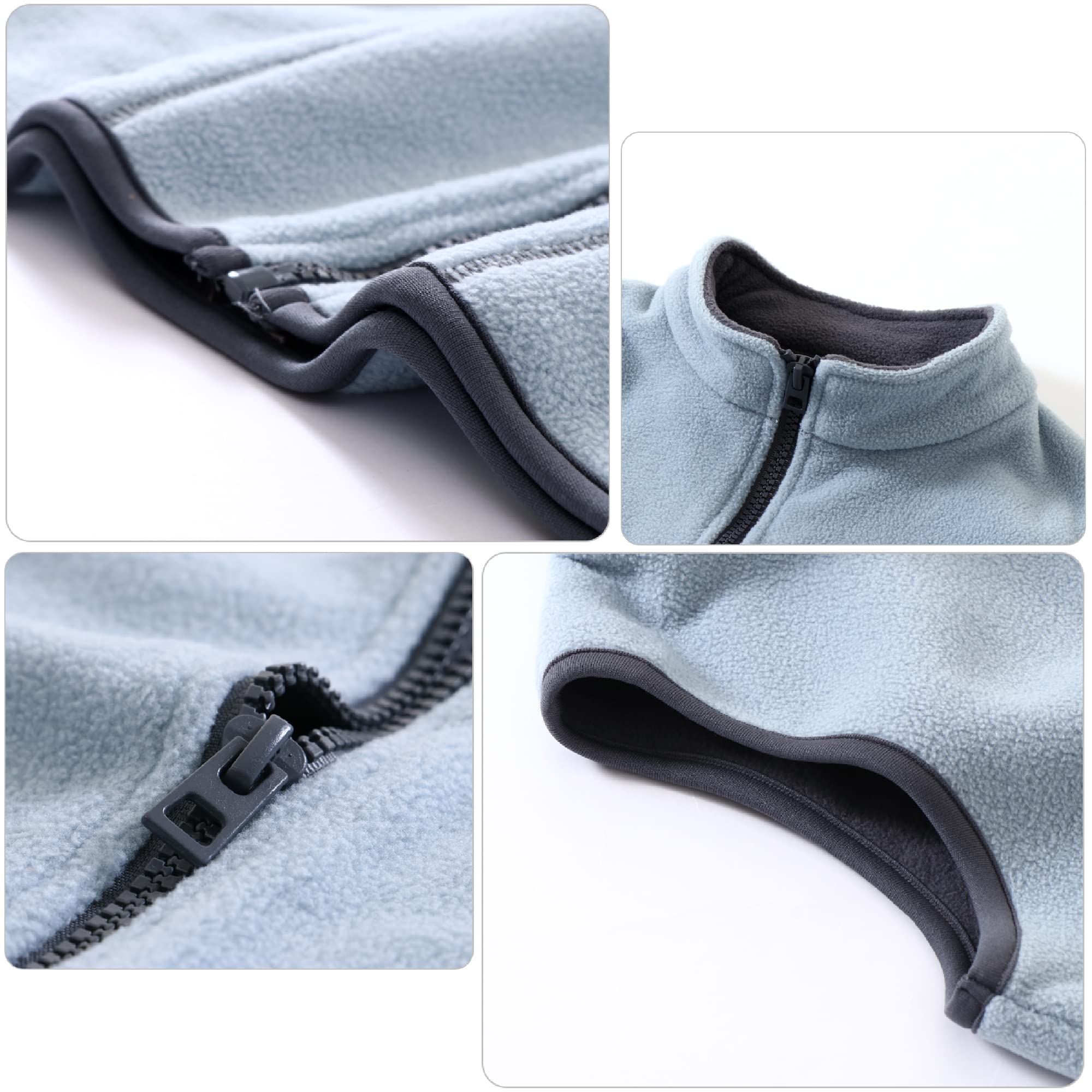 Chaleco de Forro Polar para Niños Otoño Invierno Abrigo de Cálido Niños Niñas Sin Mangas Cremallera Chaqueta