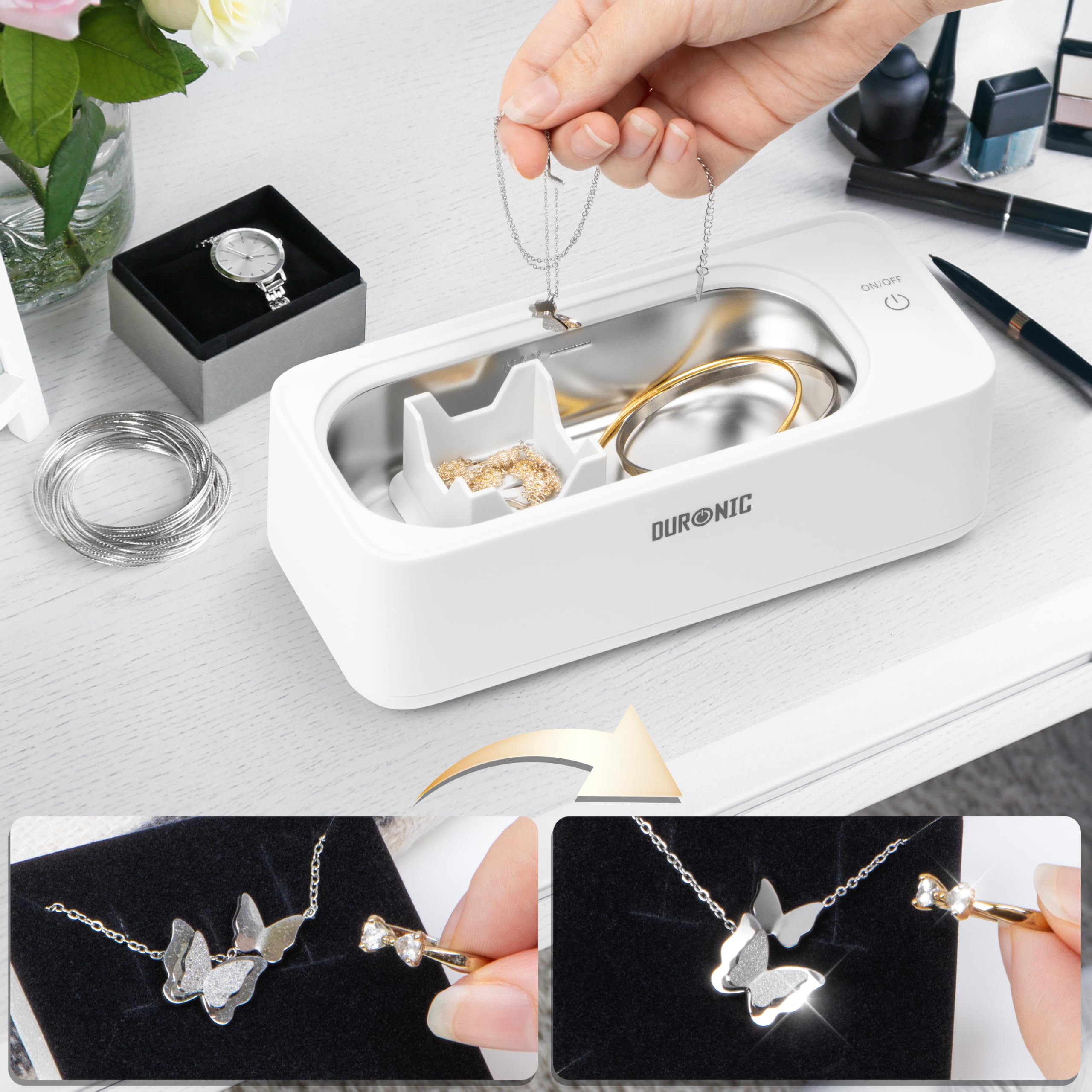 Duronic UC60 Ultrasone reiniger 50W Ultrasoon reinigen van sieraden