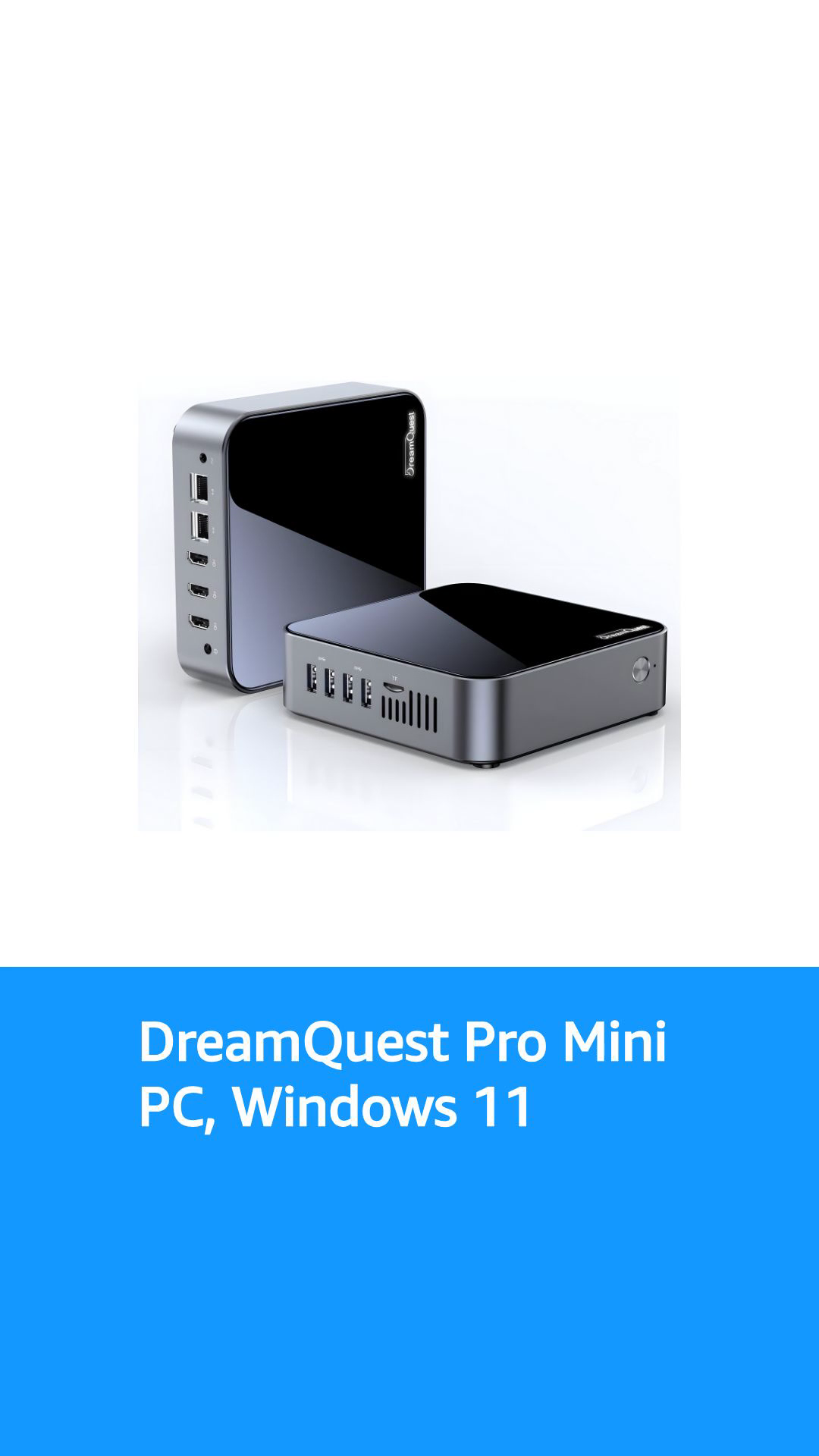 DreamQuest Mini Desktop Computer Windows 11 Pro Preinstalled