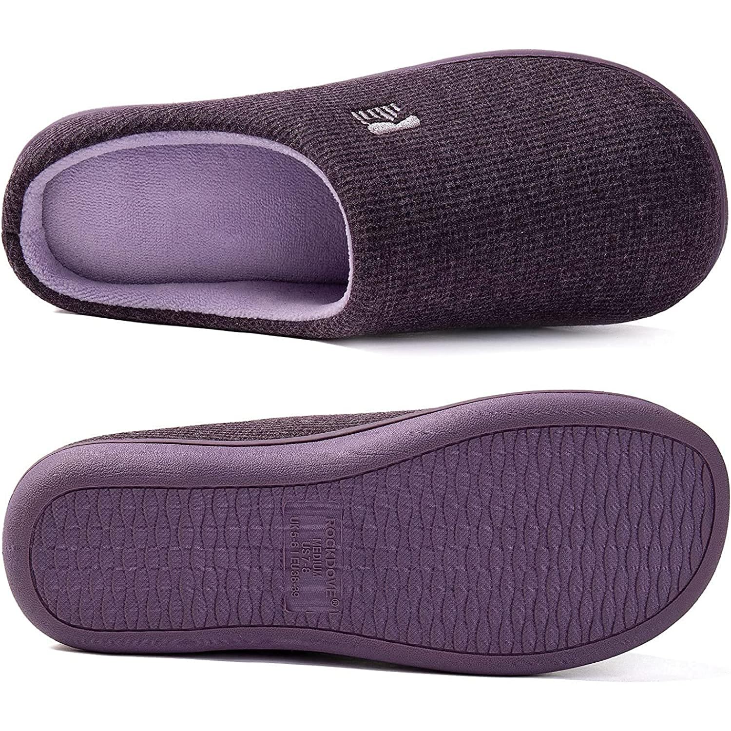 RockDove Bicolore Pantofola da Donna in Memory Foam