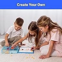 Vista 4 de KIEZ Rompecabezas de mosaicos de 490 piezas, desafío de arte de píxeles con 24 diseños (animales, vehículos, frutas, arquitecturas), juguetes STEM