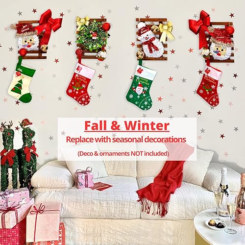 Miniatura 7 de LalaGreen - Paquete de maceta de 5 pulgadas + 4 soportes de madera para plantas, maceta de riego automático blanca, macetas colgantes de pared para