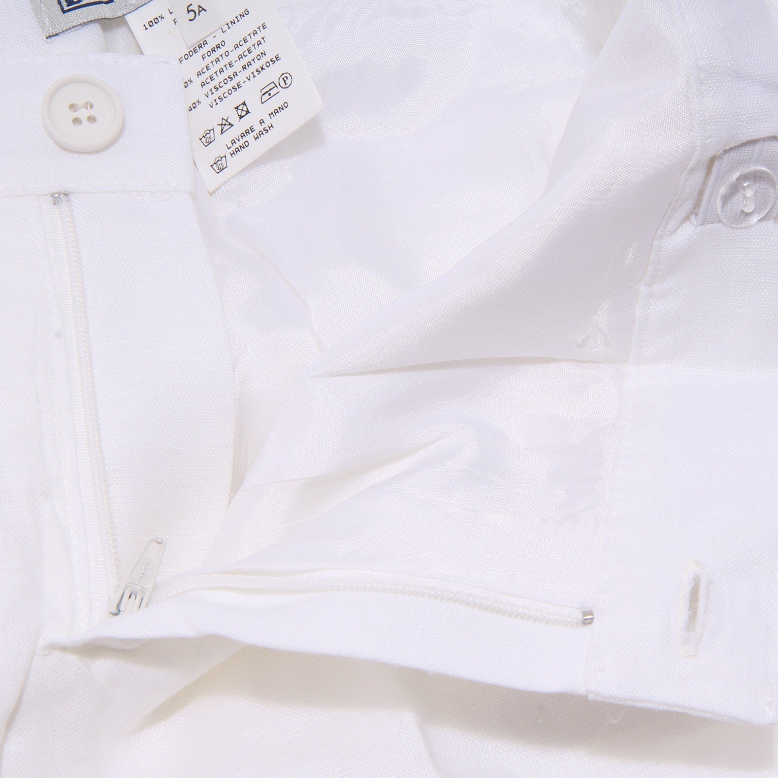 BABY GRAZIELLA 0434T Bermuda Bimbo BG Boys & Girls Bianco Lino Short Kid [6 Years]