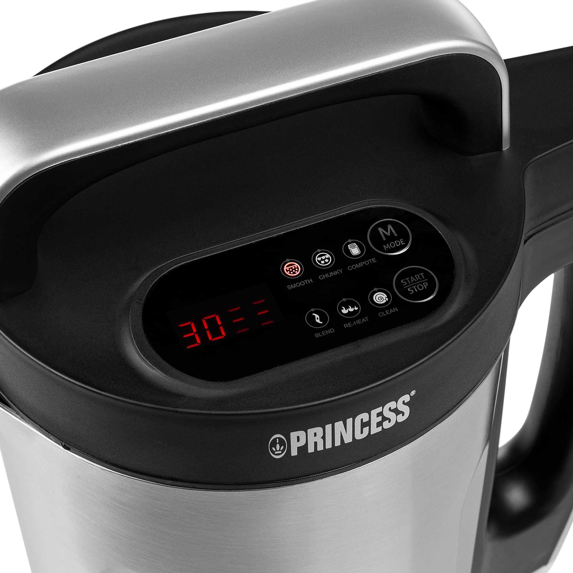 Princess Frullatore da Zuppa 200, Acciaio inossidabile, 2 litri, colore: Argento/Nero