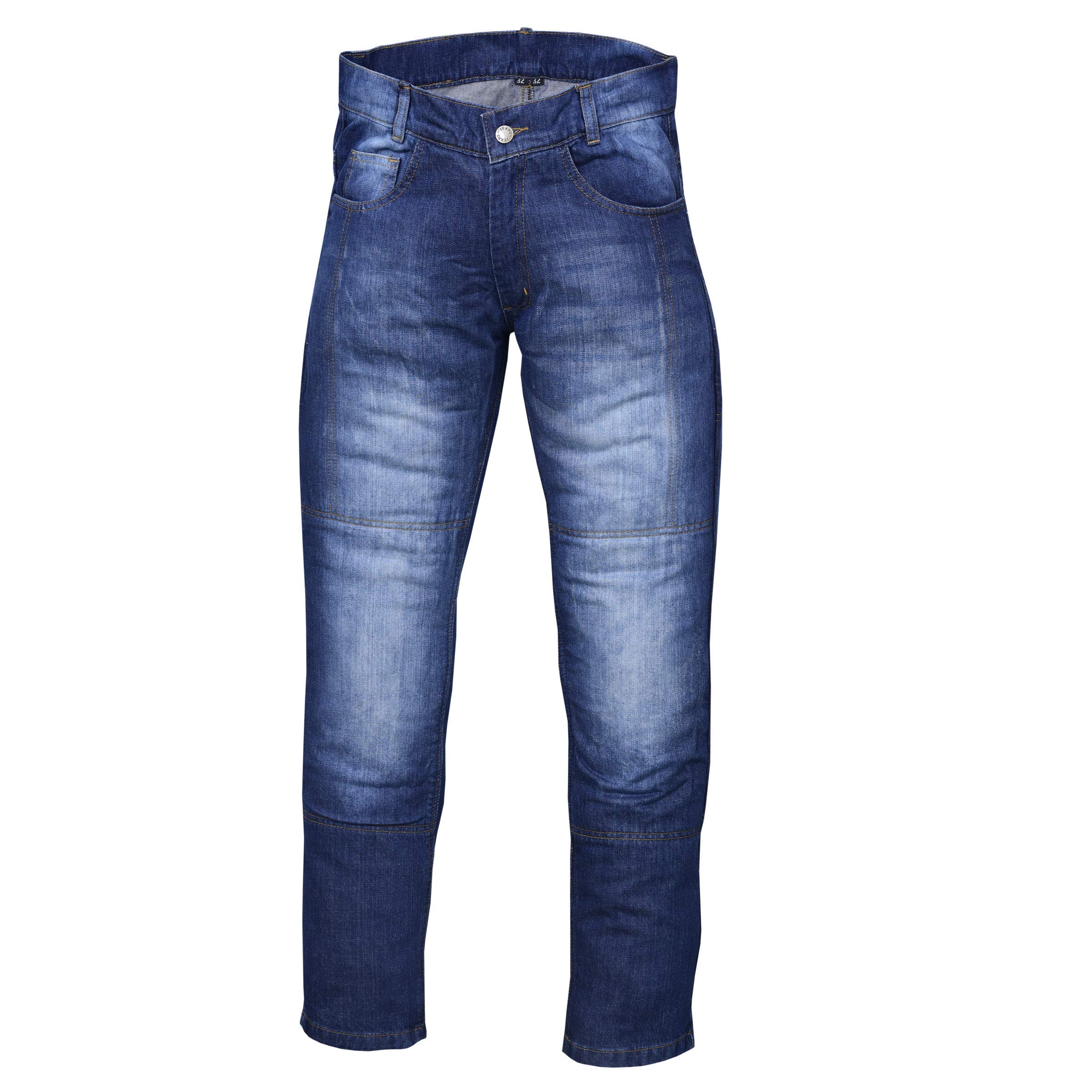NORMAN Blue Men's Motorcycle Jeans Trousers With Armour - View #3
