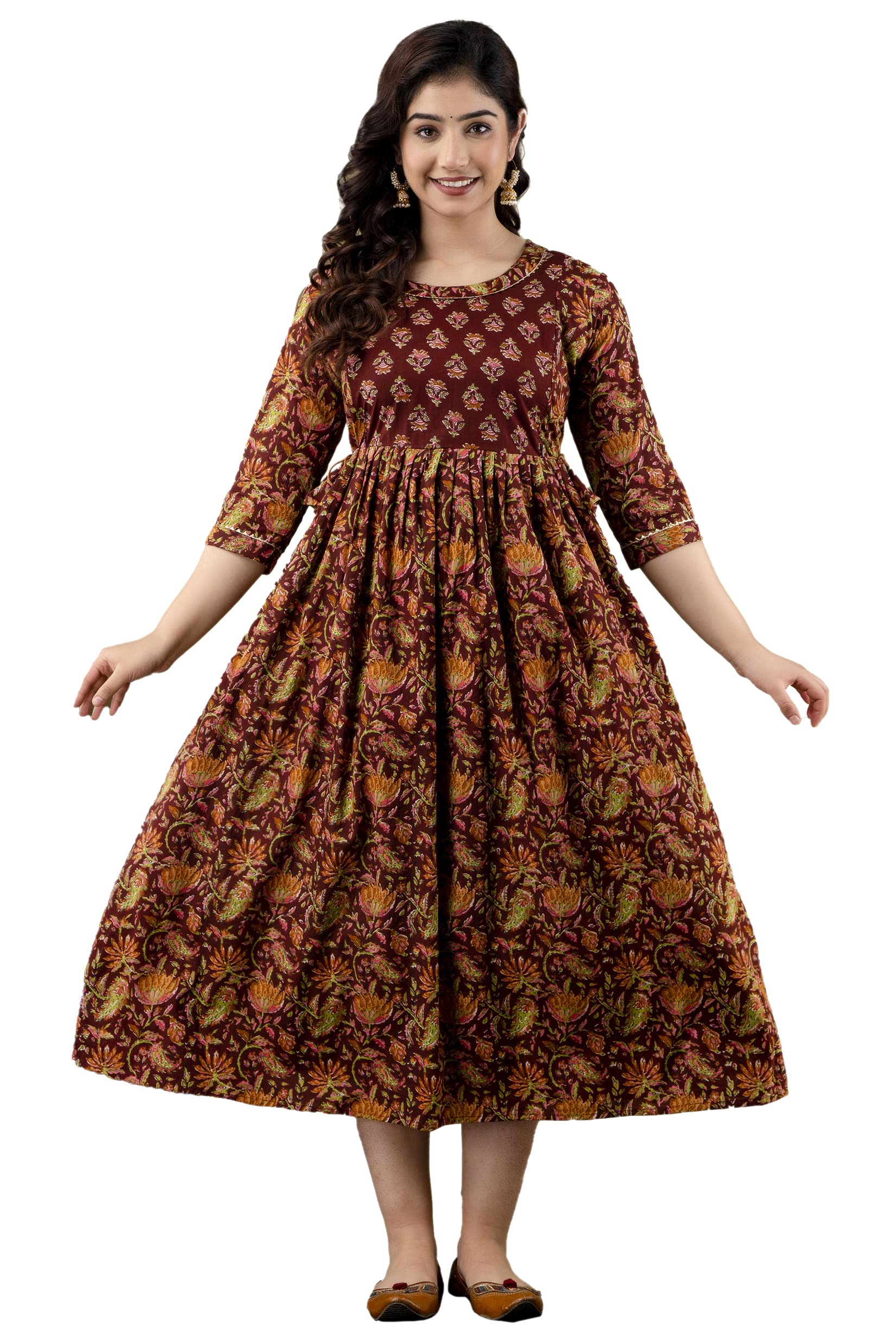 Women Cotton Knee Length Maternity Nighties & Nightdresses-image-47