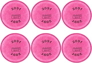 6 PCS 2091 Particulate Filter, Compatible with 6500QL 6200 6300 6800 7500 6800 FF-4 Series, Installed on 2091 Filter Retainer