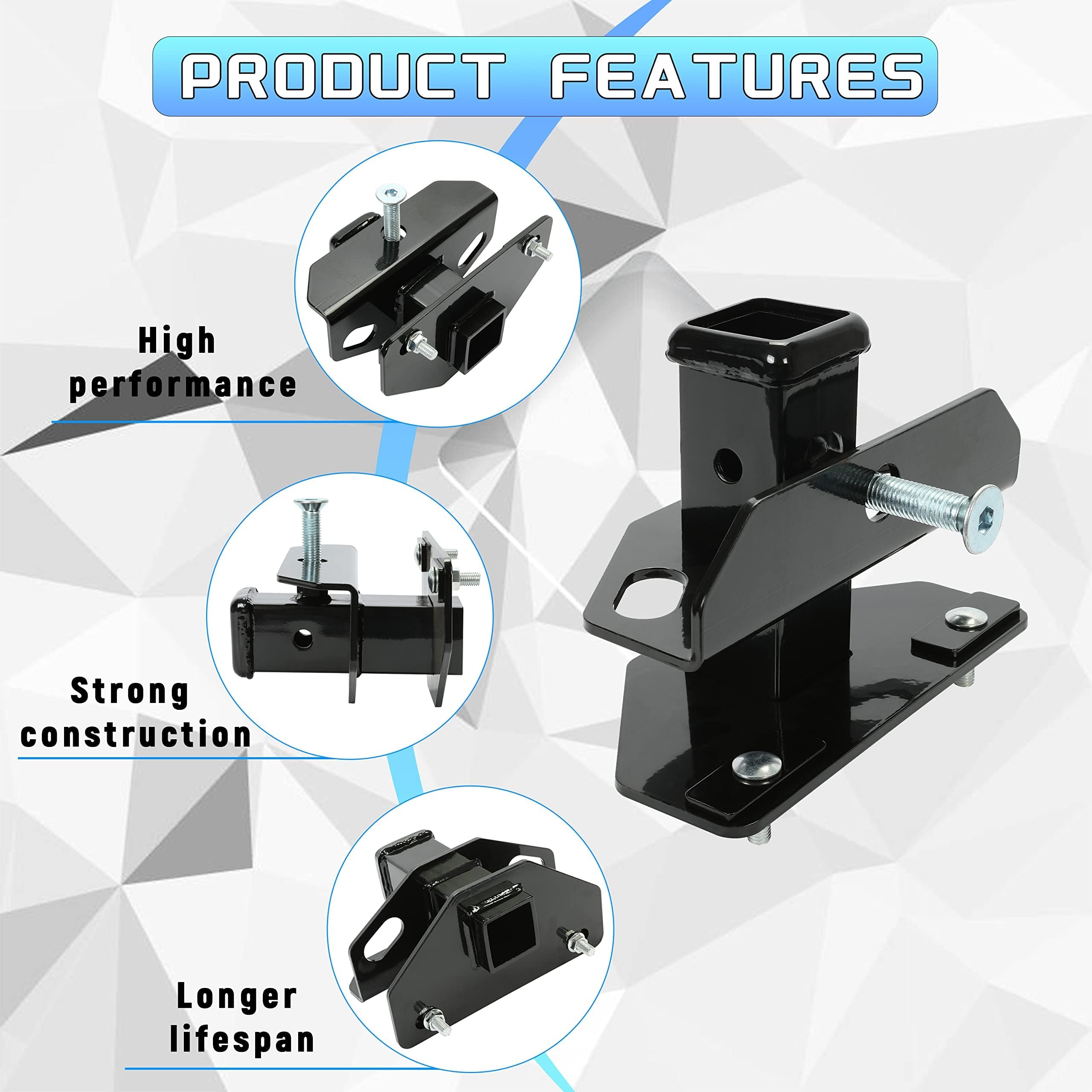 Class 3 Rear Receiver Trailer Hitch & Cover Kit Compatible with 2003-2023 Dodge Ram 1500 2500 3500 Classic 2