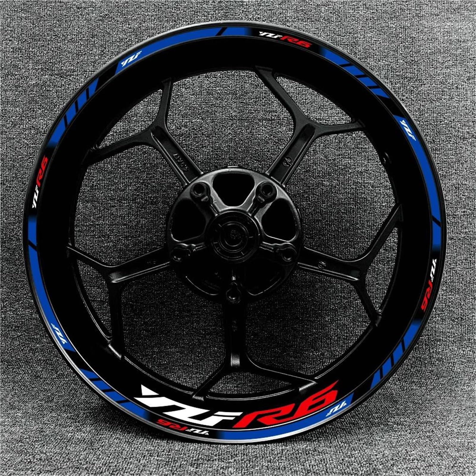 Wheel Stickers Motorcycle Rims Wheels Stickers for YZF R6 YZF-R6 YZFR6 17 Inch Wheel Reflective Waterproof Strips Decals Rim Reflective Decal