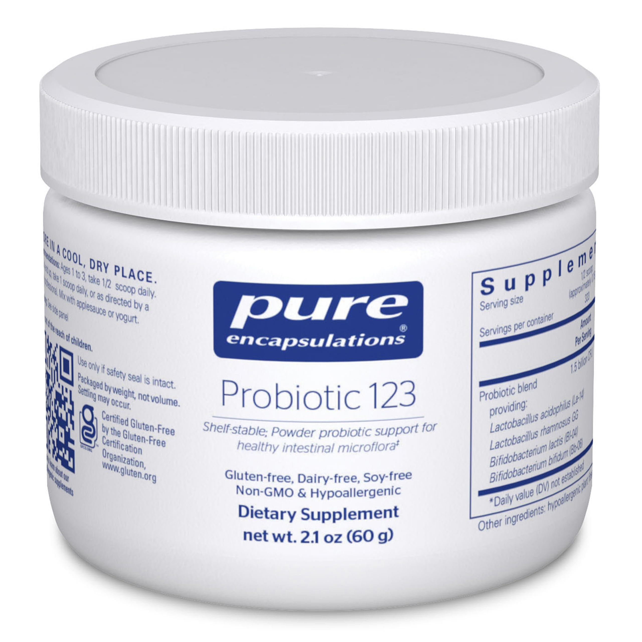 Pure EncapsulationsProbiotic 123 | Children's Probiotic Support for Healthy Intestinal Microflora* | 2.1 Ounces