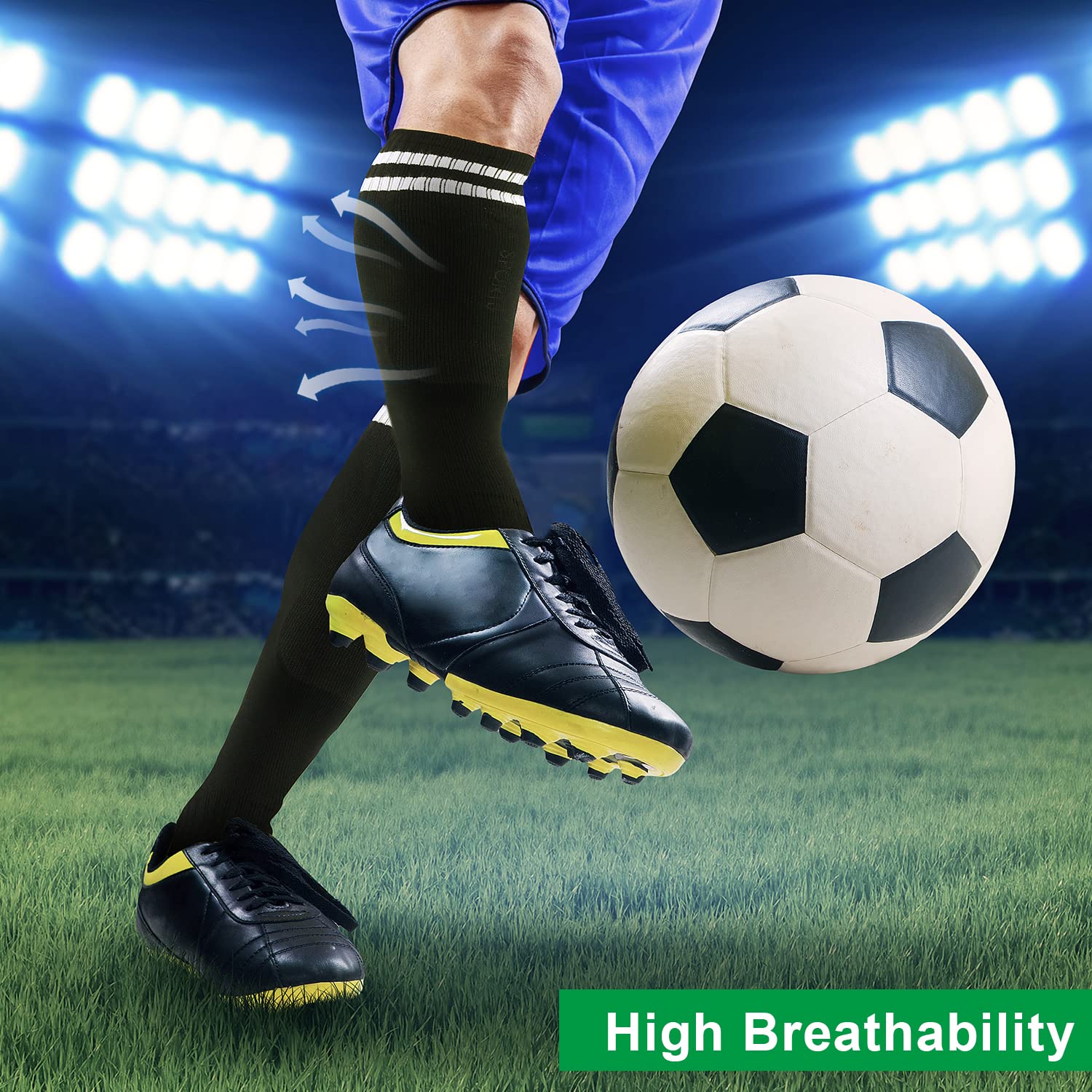 SumDirect Kids Soccer Shin Guards, Large Football Shin Pads for 9+ Years, Youth Child Shin Guards, Child Soccer Shin Pad - Image 4