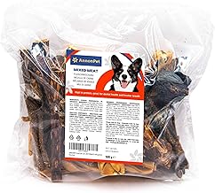 AnnonPet® Snack per Cani Mix Carne Essiccata Suino, Bovino, Pollo. Ideali come Premietto e Addestramento. Masticativi per cani Carne secca MAXI FORMATO