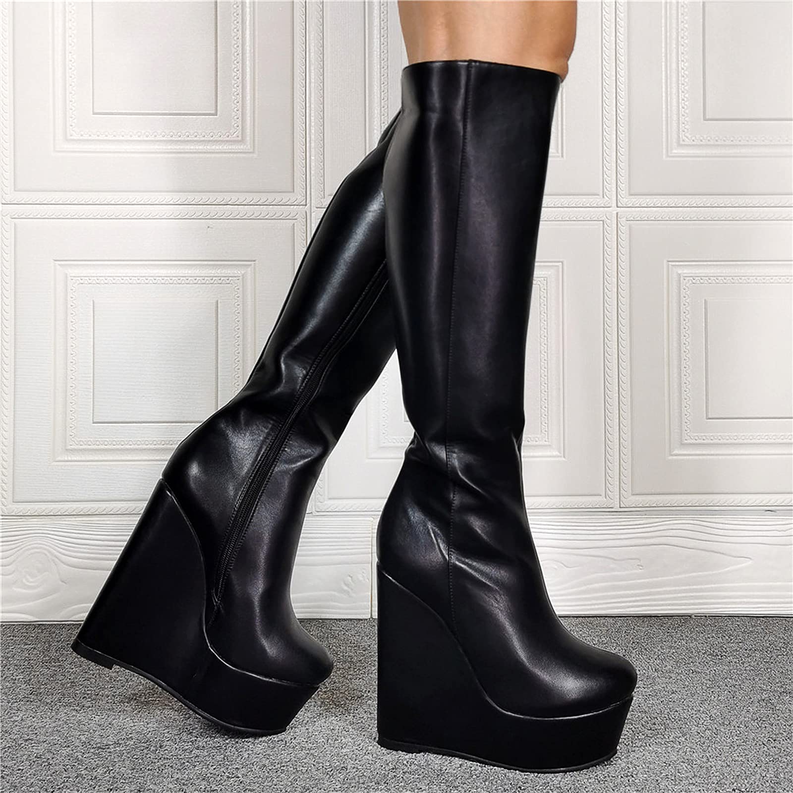 Stivali Da Equitazione Yuna In Pelle | Eleganti E Confortevoli | Con Cerniera Interna - Foto 2