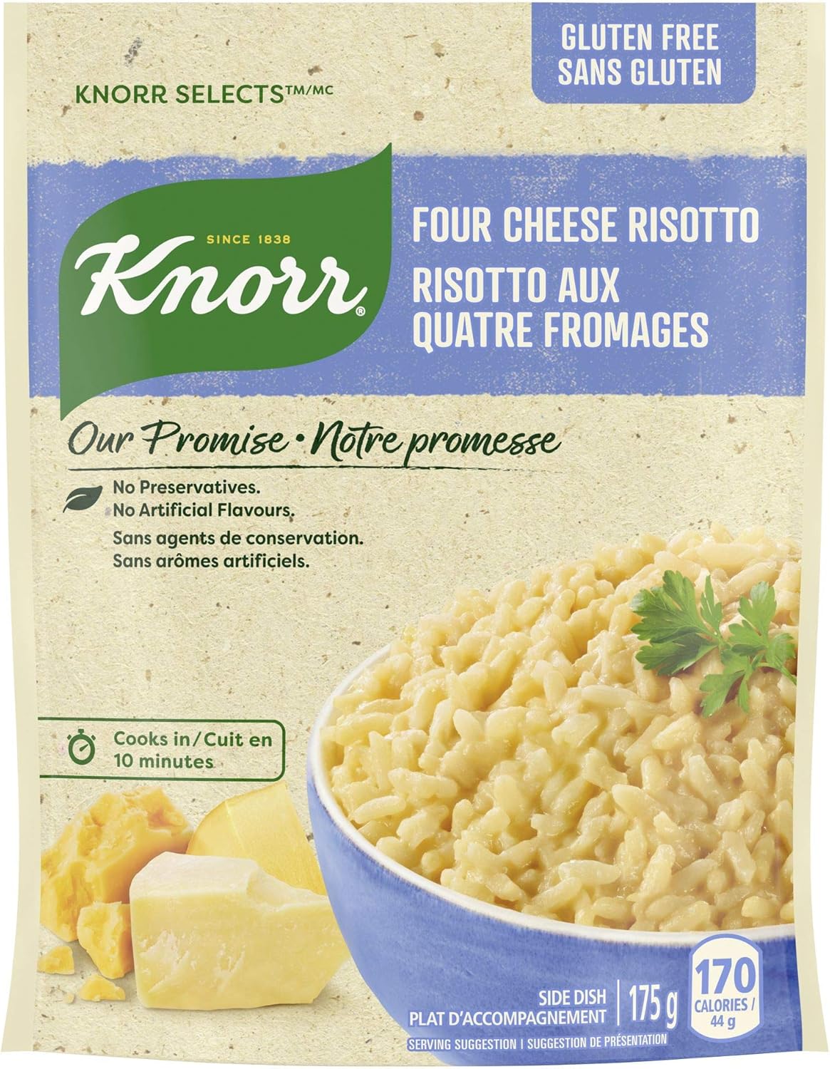 Knorr Selects Four Cheese Risotto, 175 g, pack of 8 Amazon.ca