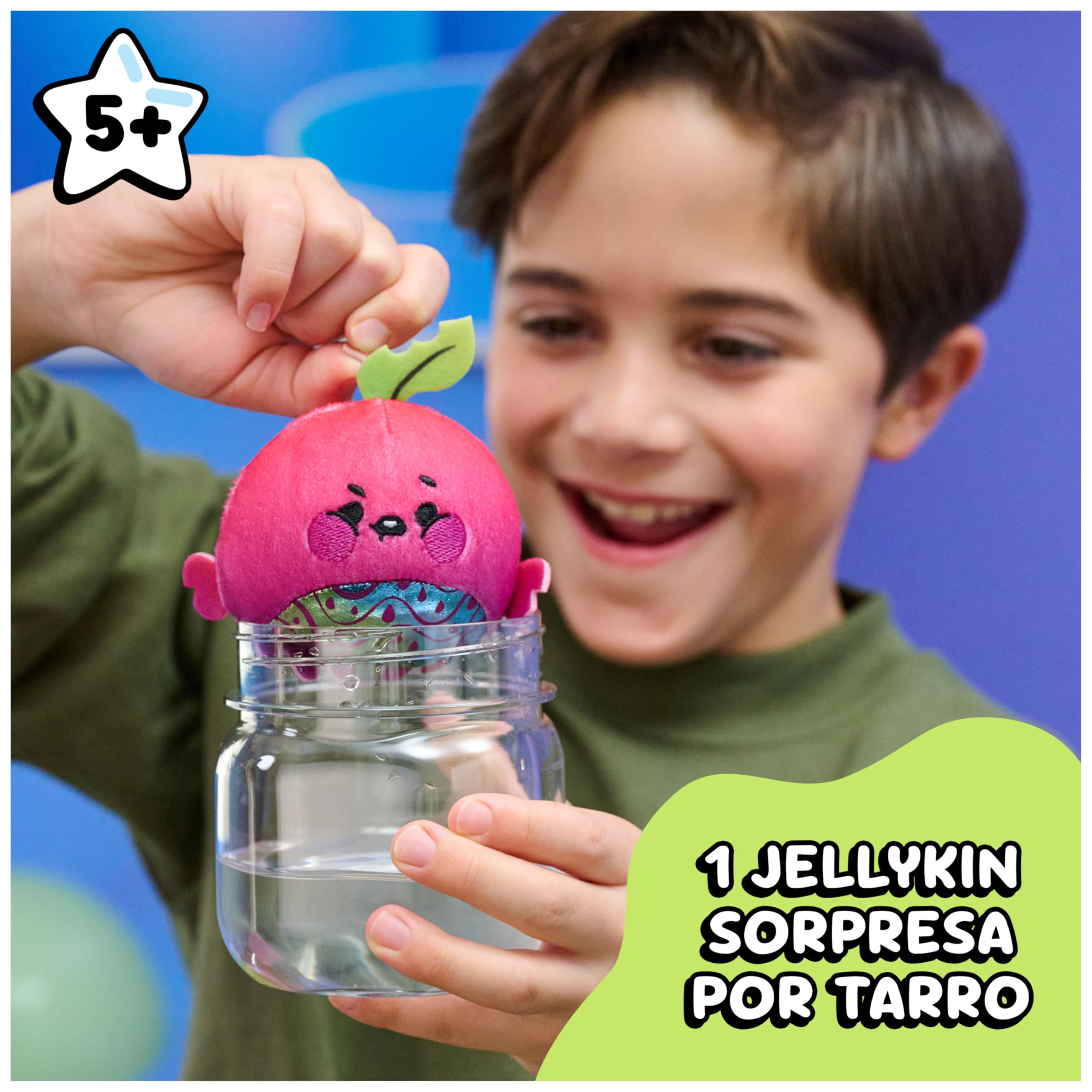 Jellykins - Magic Jellykins Peluche Sorpresa Mágico en Frasco Que se Activa con Agua - Peluche Aleatorio, Hay 20 para Coleccionar - Juguetes Niñas 5 Años + - Regalo niñas 5 Años +
