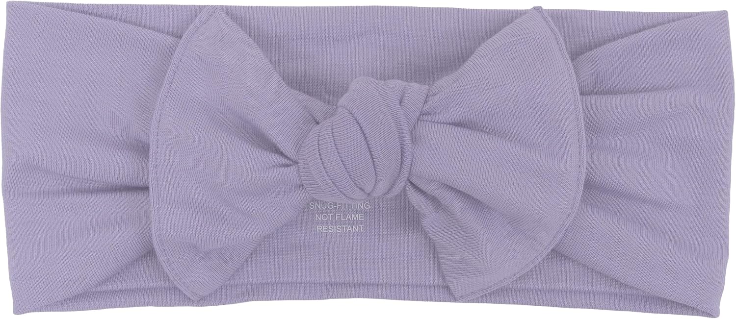 KYTE BABY Rayon Made From Bamboo Bow, (6-12 Months, Taro)