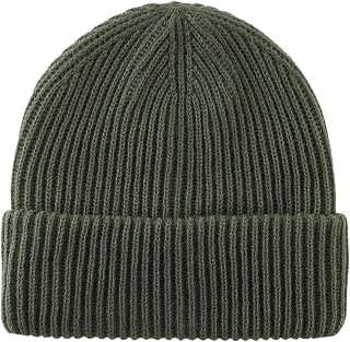 HomePrefer Rib Knit Beanie Hat for Men & Women - Warm Winter Cuff Beanie for Running, Cycling, Skiing, Snow