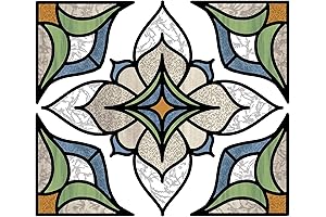 InHome NH2415 Blue Alden Stained Glass Decal {Green}