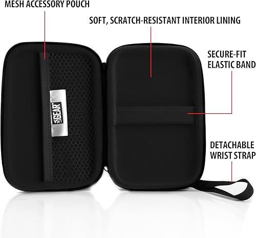 Miniatura 6 de USA GEAR Estuche de viaje pequeño para estimuladores musculares de unidad TENS compatible con Belifu, HiDow, AUVON 2 unidades de salida, funda para