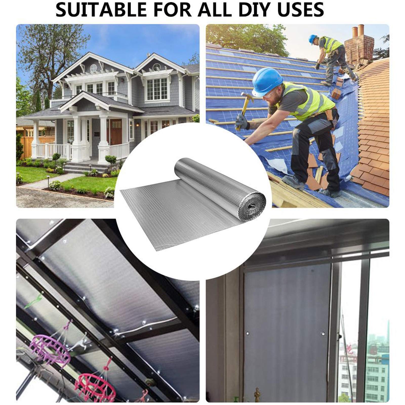 Isolante Termico Adesivo In Alluminio - Rotolo Coibentazione Per Pareti, Termosifoni E Cucce - Foto 6