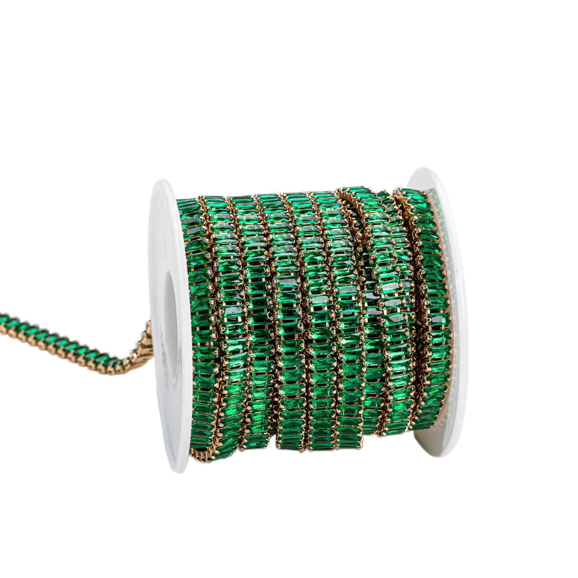 Amazon.com: KAOYOO 1 Yards Rectangle Zircon Rhinestones Close Chain ...