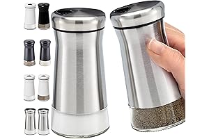 Adjustable Pour HOME EC Salt and Pepper Shakers: Elevate Your Dining Experience
