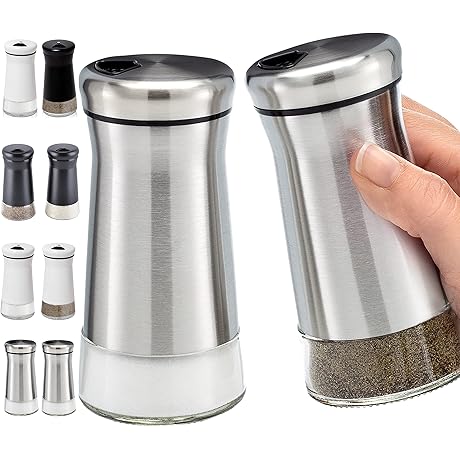 Adjustable Pour HOME EC Salt and Pepper Shakers: Elevate Your Dining Experience