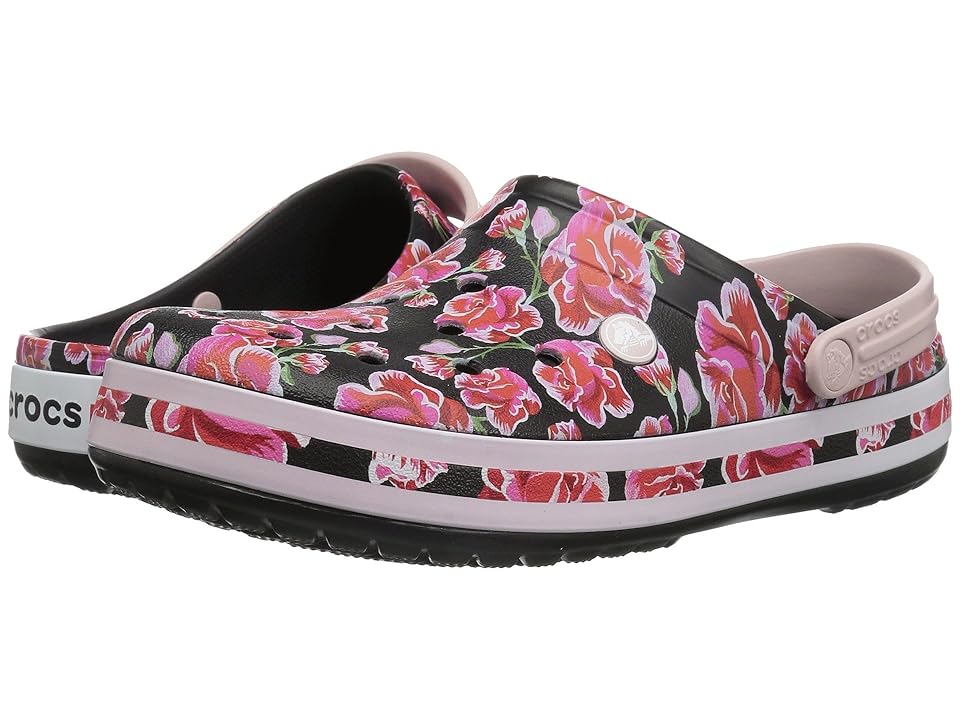 

Crocs Crocband Graphic III Clog (Floral/Black) Clog Shoes