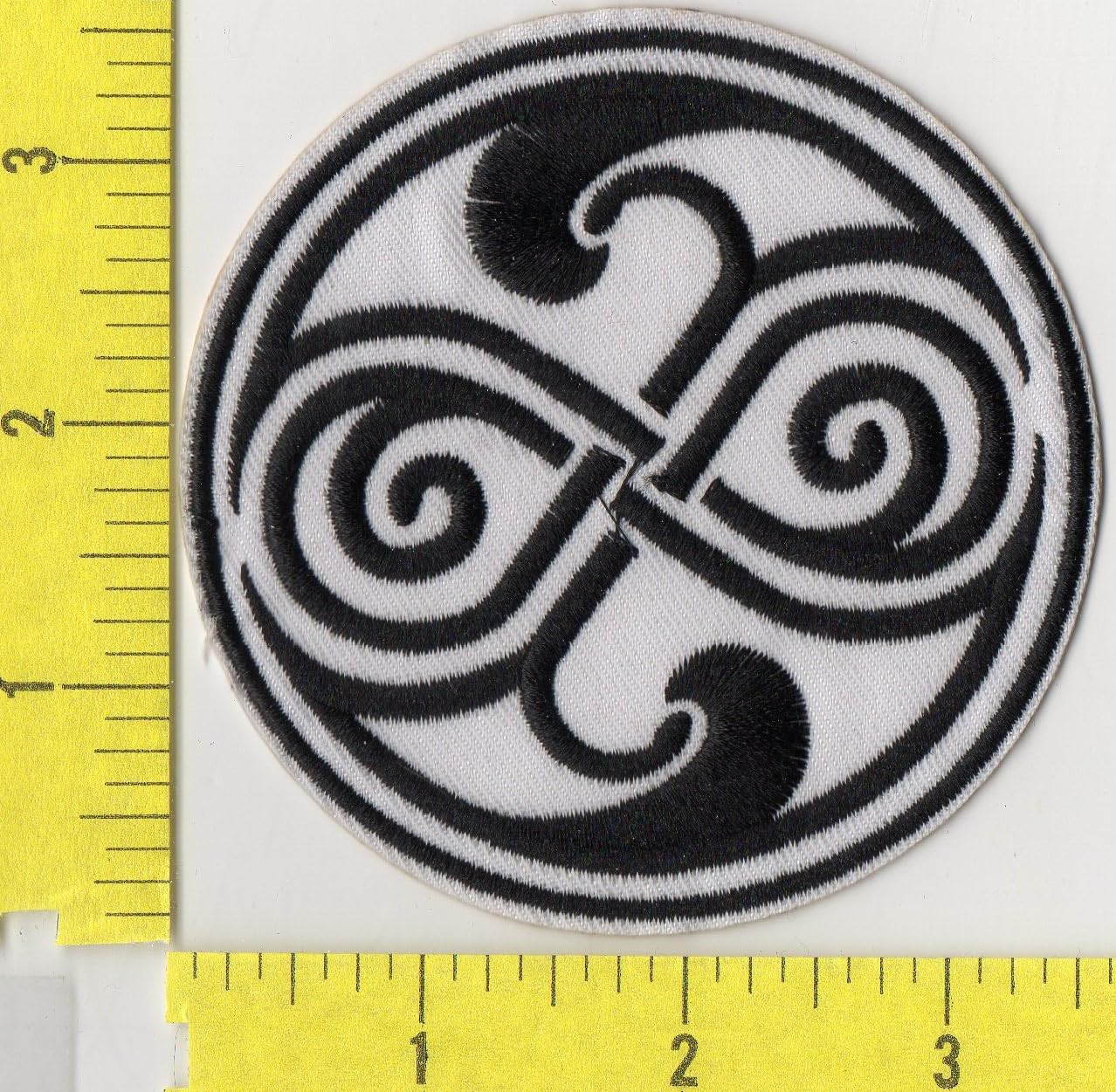 dw tv series seal of rassilon white-logo iron on patch jb