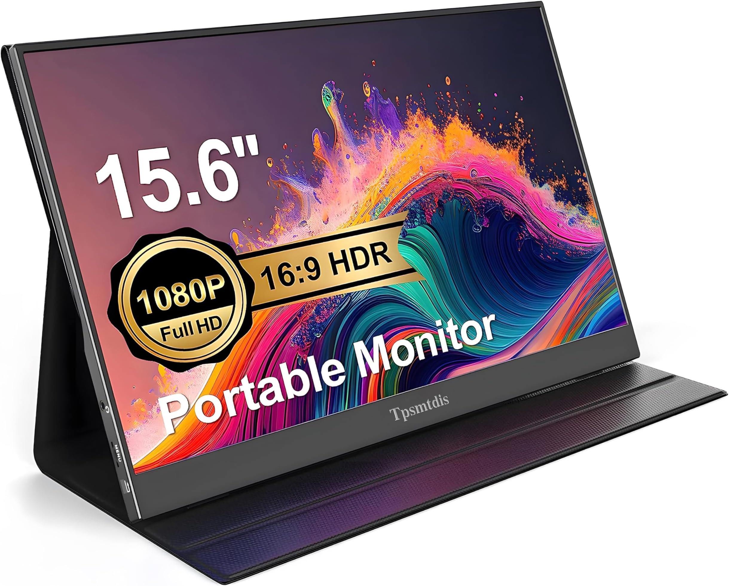 Portable Monitor for Laptop 15.6inch, Laptop Monitor Extender 1080P FHD USB C Plug&Play, HDMI HDR IPS Gaming Monitor, External Monitor for Laptop PC Mac Phone PS3/4/5 Xbox Sw-Itch