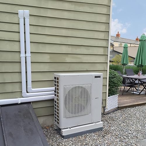 Miniatura 7 de Forestchill Kit de cubierta decorativa de PVC de 4 pulgadas y 25 pies para aire acondicionado mini split sin conductos, sistemas centrales de CA y