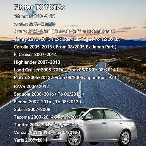 Miniatura 2 de 77300-06040 Tapa de gasolina compatible con Camry 07-13, Corolla 05-13, RAV4 Highlander 4Runner Matrix Sienna Tacoma Tundra Venza Yaris, Lexus ES350