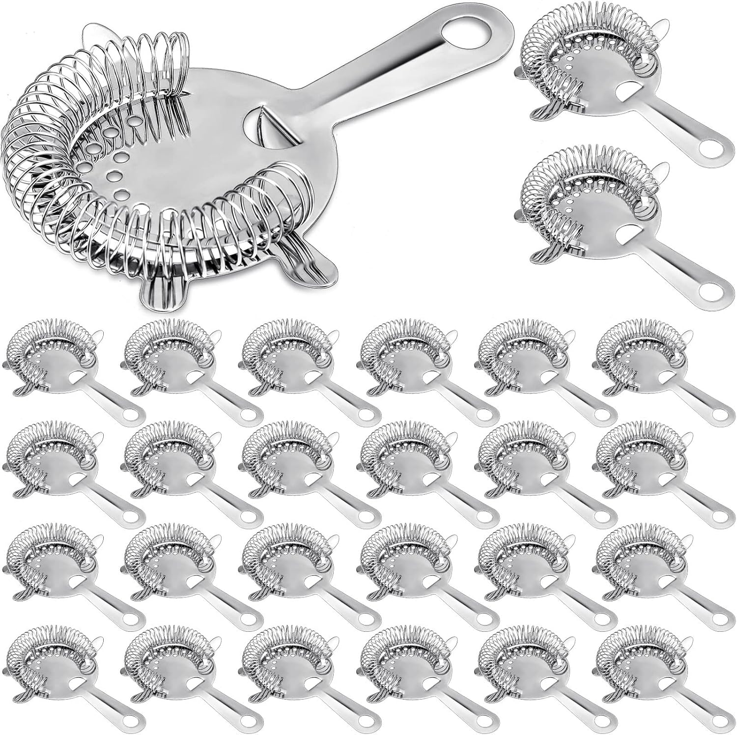 Buy 30 Pack Cocktail Strainer 4 Prong Bar Strainer Professional