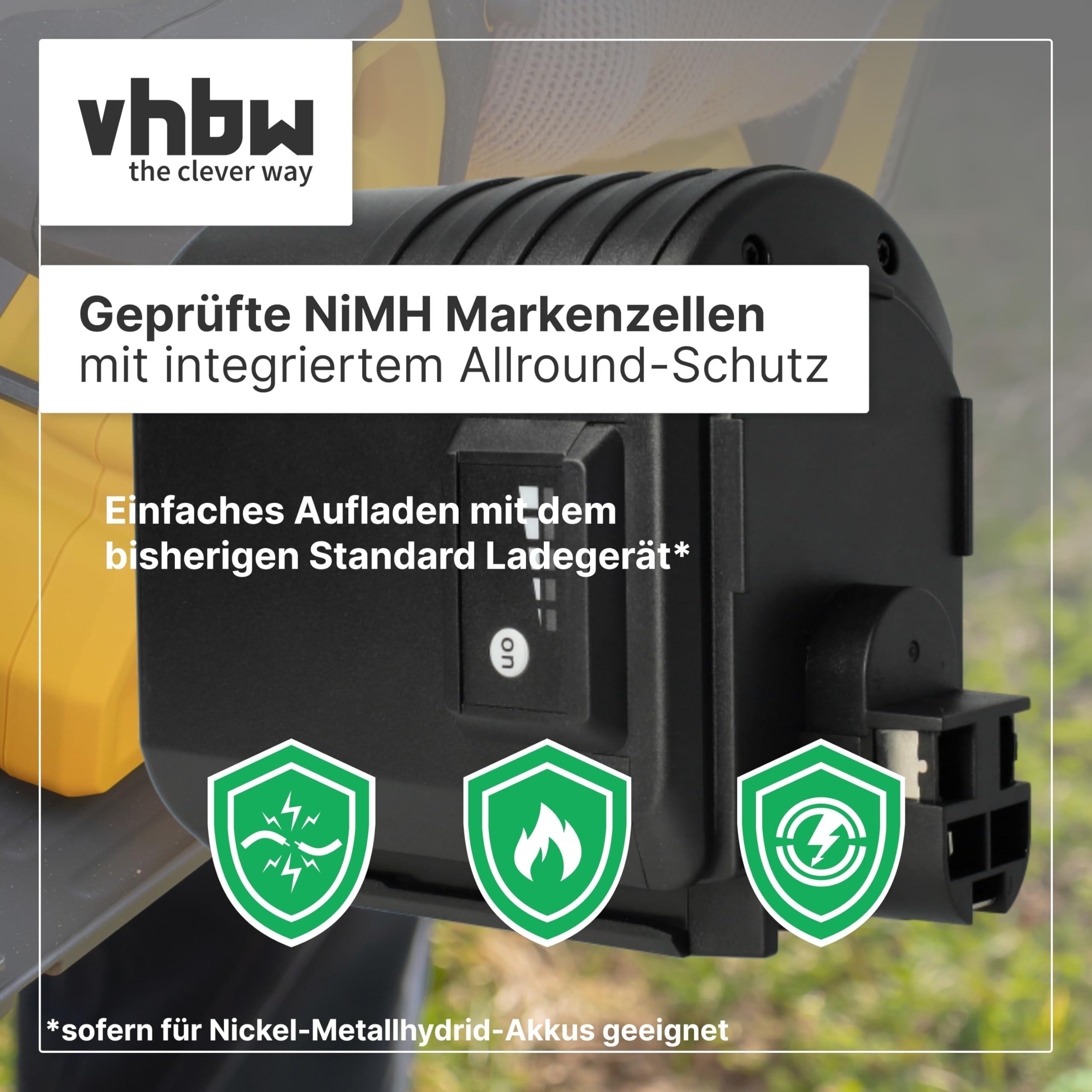 vhbw Zamiennik do Bosch 1617334082, 2 607 335 082, 2 607 335 097, 2 607 335 216, 2 607 335 223 do elektronarzędzi (1500 mAh, NiMH, 24 V)