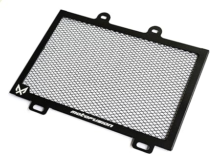 Motofusion Motorcycle Radiator Guard Grill Cover Protector Anodised Aluminium for KTM Duke 250 (Black)