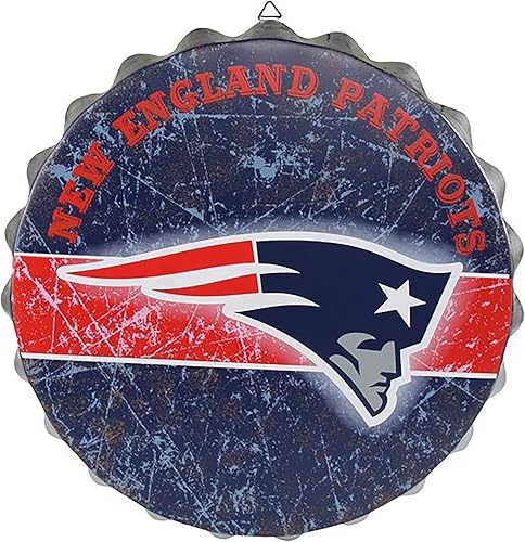 Miniatura 12 de NFL Team Logo Distressed Metal Hanging Wall Bottle Cap Sign Dallas Cowboys