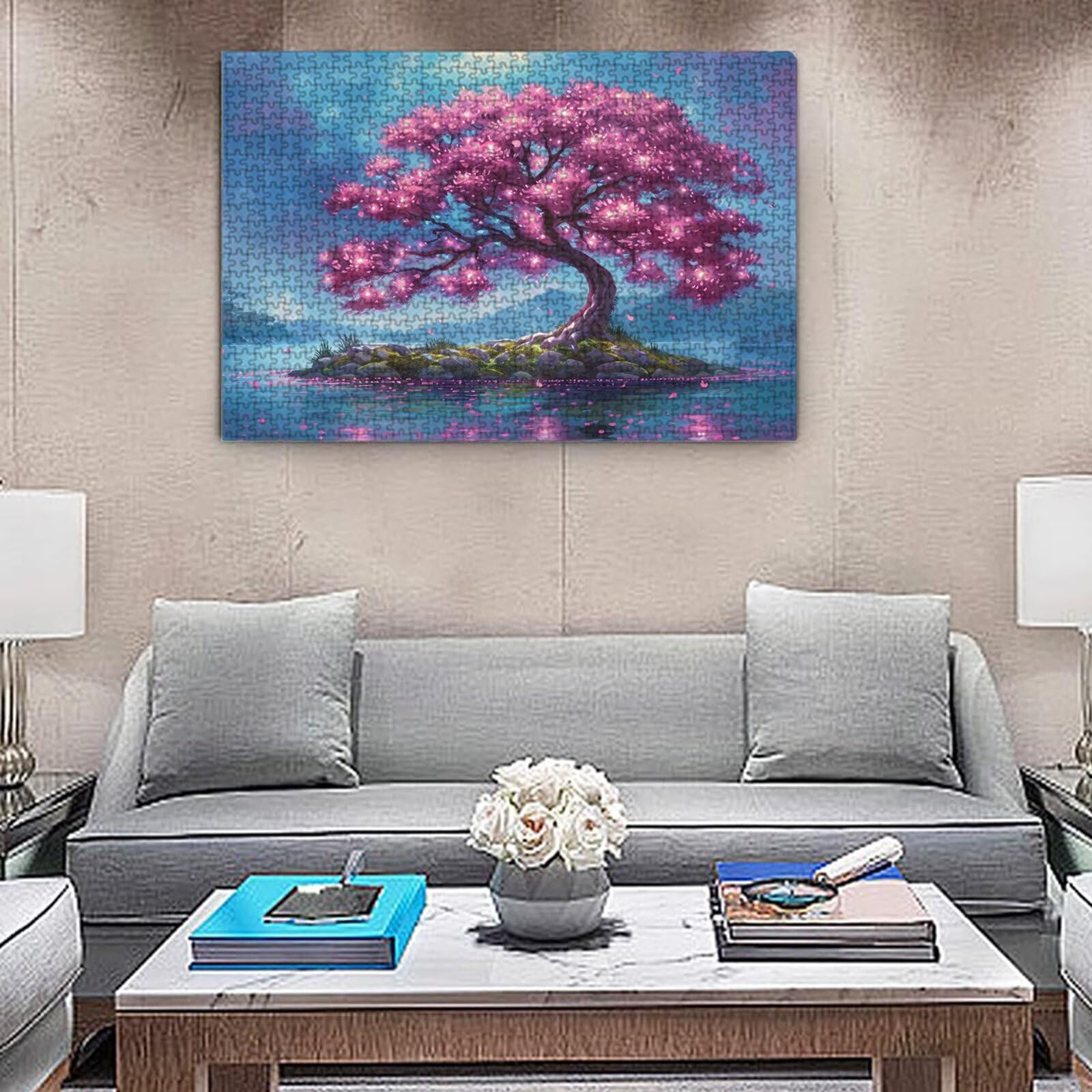 Jigsaw Puzzle, 4000 Pezzi Puzzle Classici, Rosa Puzzle Rilassamento Intelligence, Mpossibile Difficile Puzzles impegnativo per adulti Puzzles per Gioco Familiare, Regalo per Amore Amico Albero K0F-240