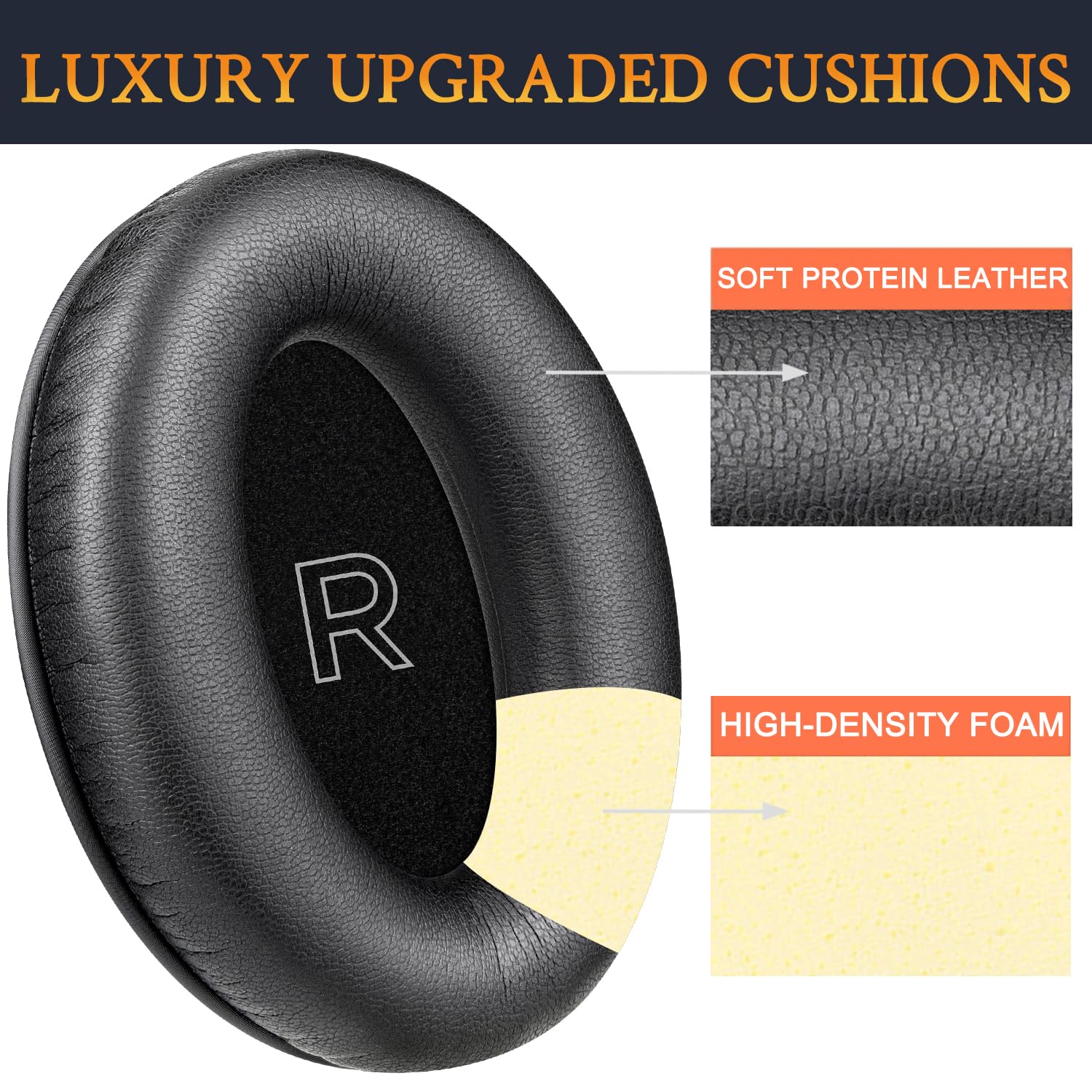 SOULWIT Protein Leather Replacement Ear Pads for Bose A30 Aviation Headset - Image 4