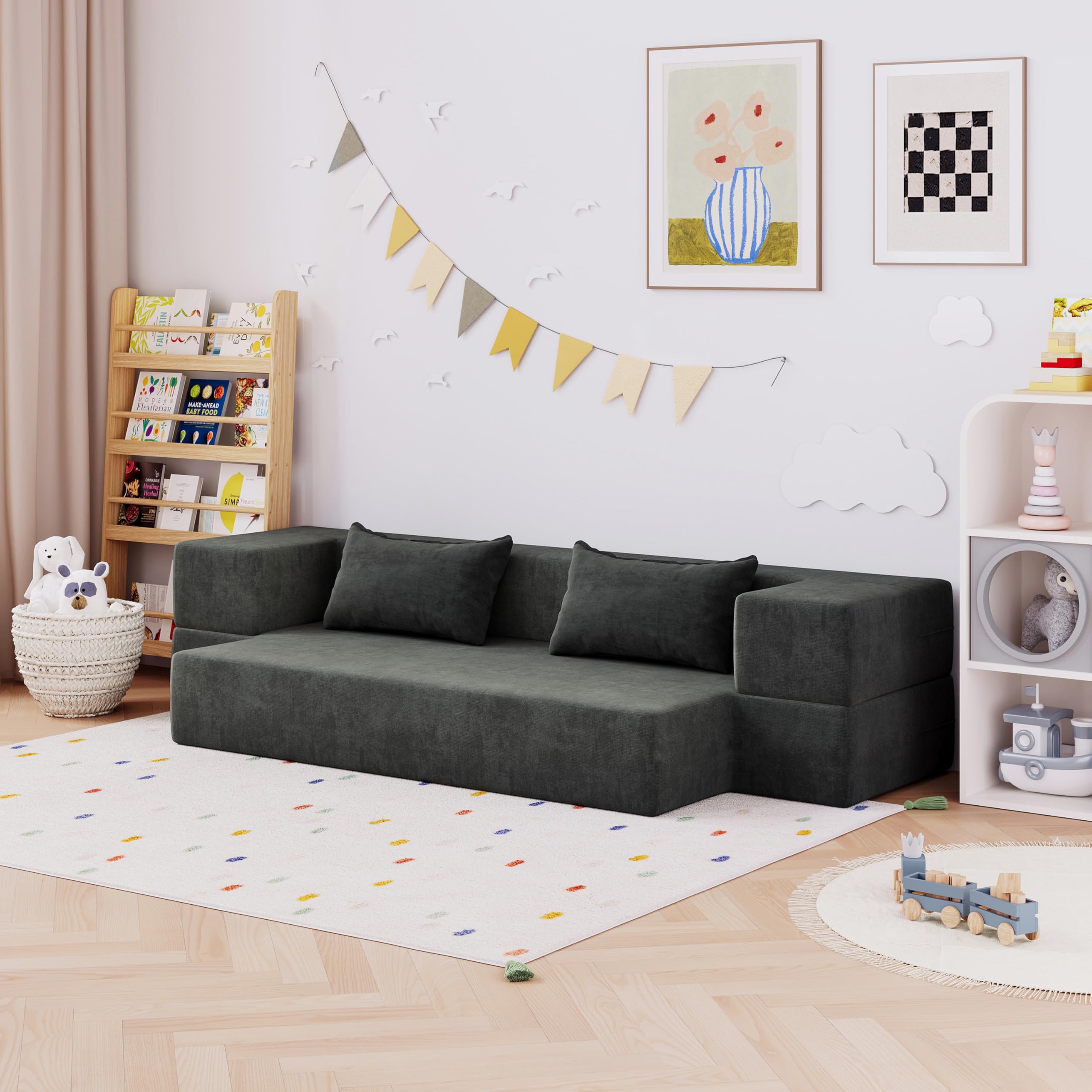 yu15 ソファ Amazon.com: MAXYOYO Adjustable Floor Sofa Couch, 5-Position