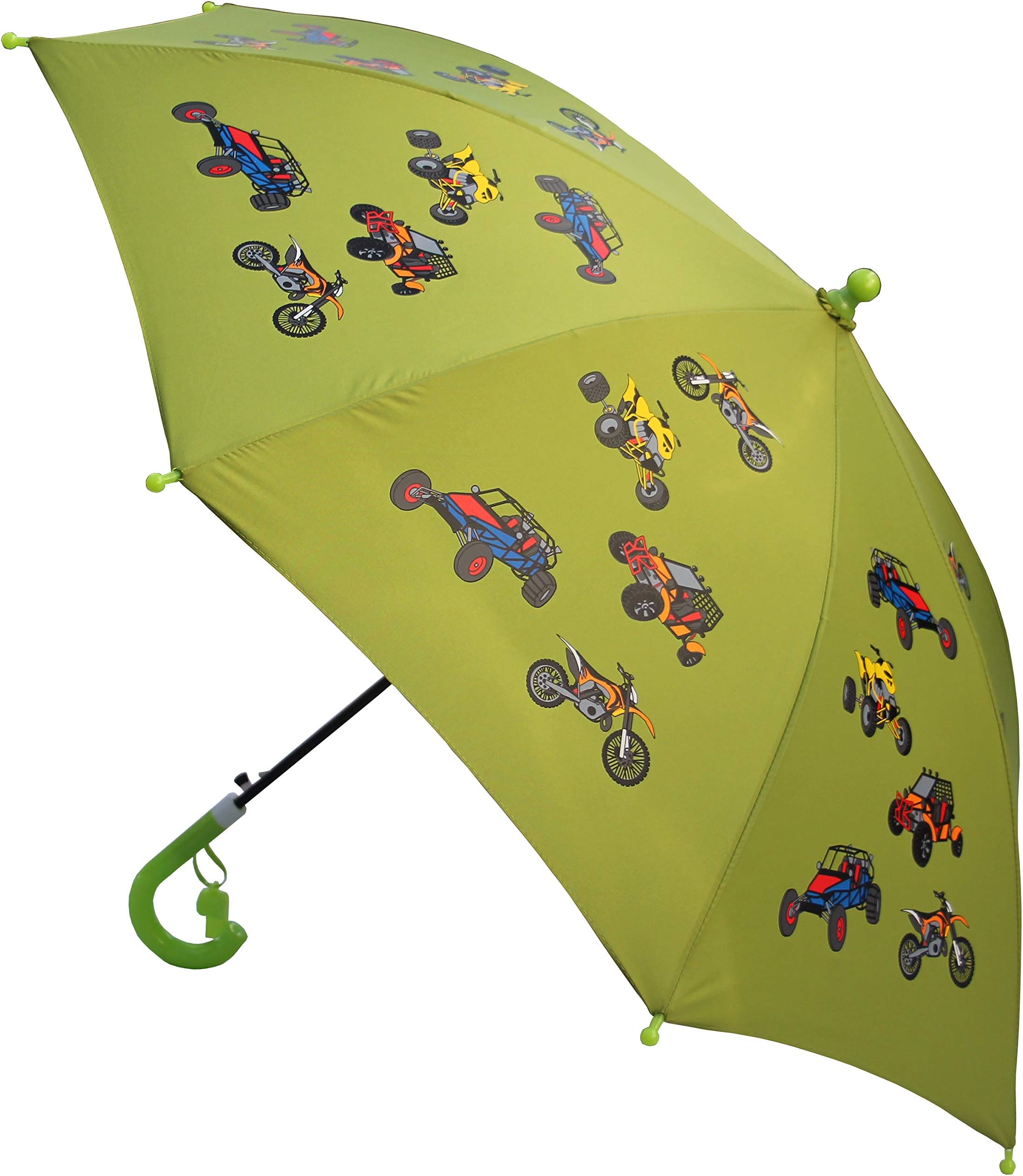 for Kids Solid Pattern Umbrella Lime Green ATV Quad Dirt Bike
