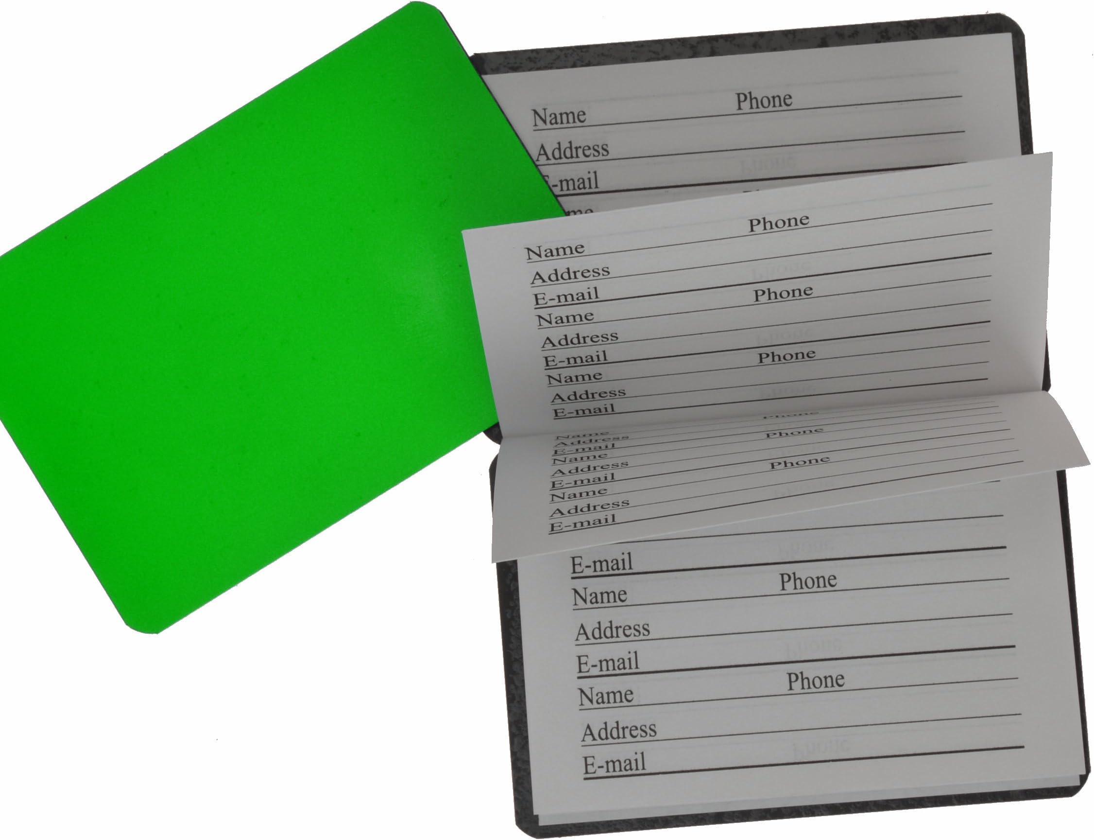 MARSHAL Credit Card Size Address Book Accordion Style with Magnetic Closure