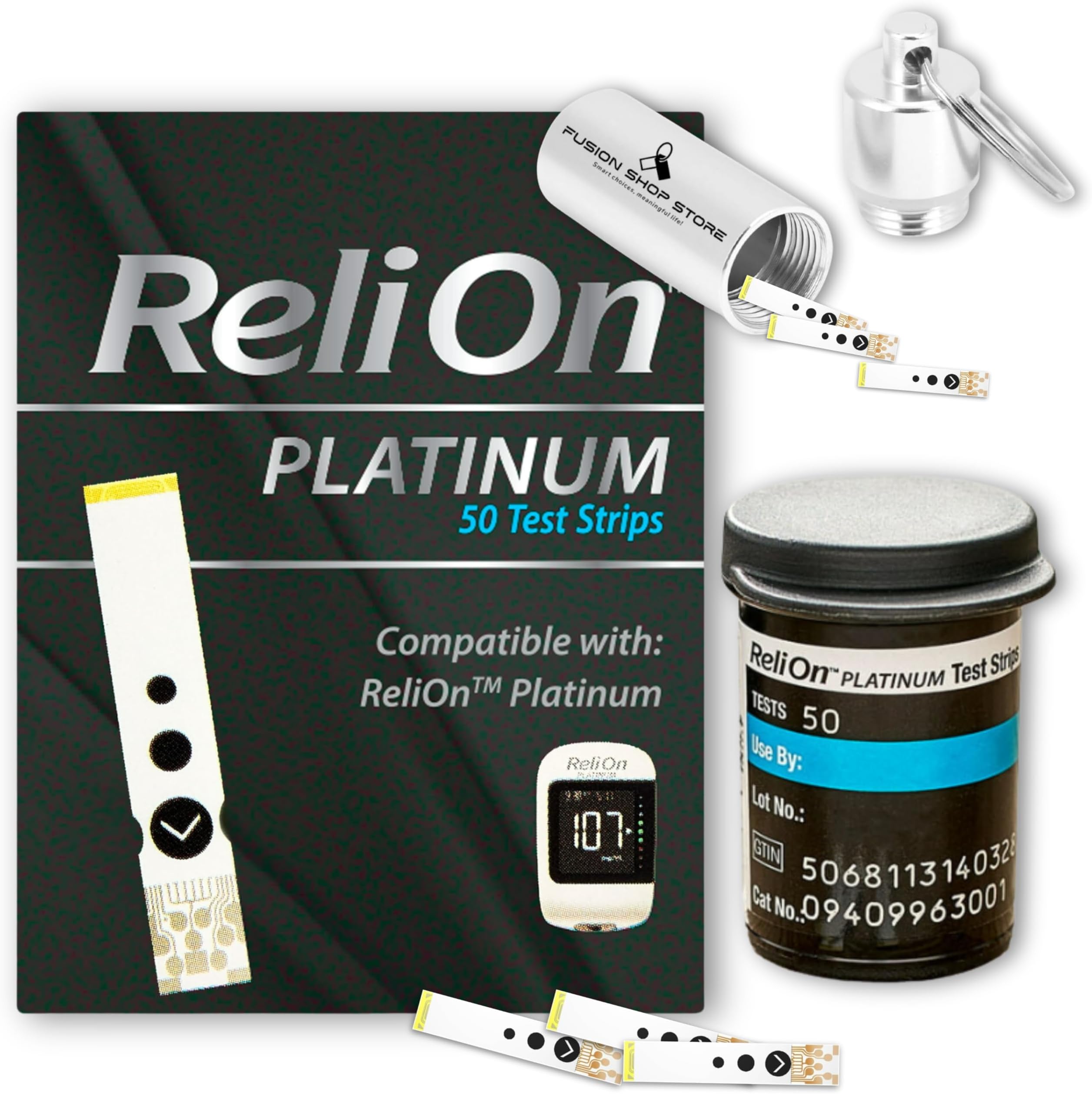 ReliOn Platinum Blood Glucose Test Strips, 50 Count (Pack