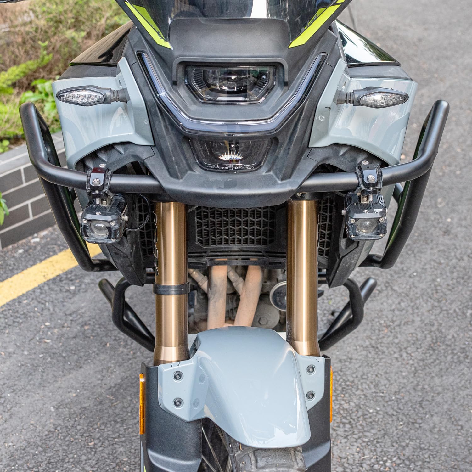 Barra de protección para motocicleta, compatible con CF MOTO 450 MT 2024 2025, marco de protección del motor, parachoques y autopista